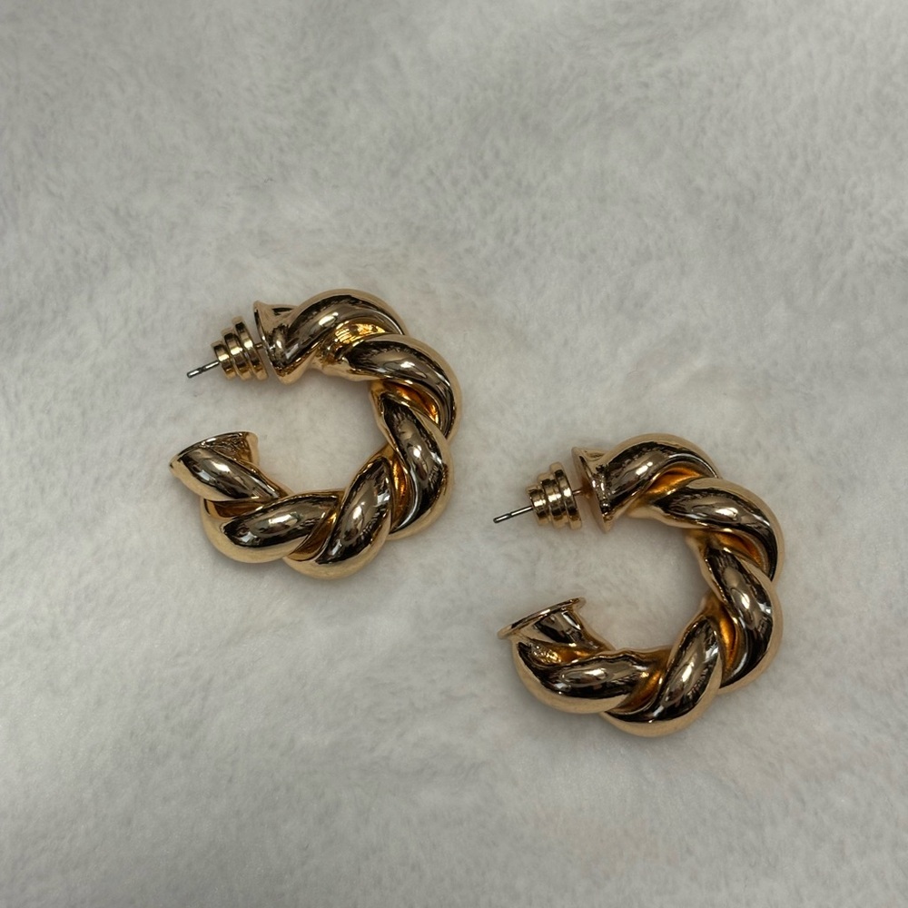 Gold earrings